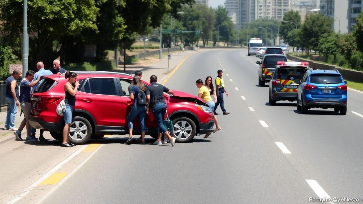 O que fazer em caso de acidente de carro